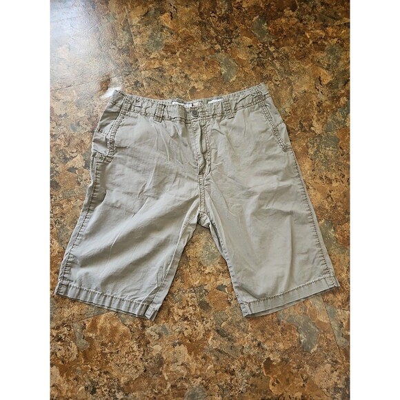 Buckle BKE West Coast Slim 34 x 23" Khaki Standard Fit‎ Athleisure Shorts - Picture 1 of 10